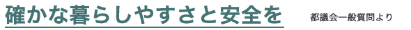 確かな暮らしやすさと安全を
